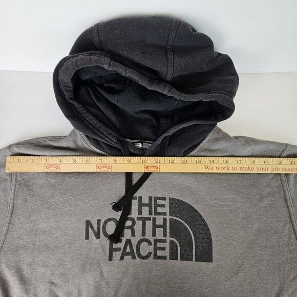The North Face Hoodie Sweatshirt Men's XXL Gray Black Kangaroo Pocket Grunge - Picture 9 of 10